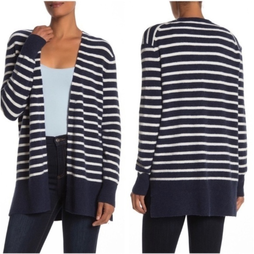 Madewell Walker Striped Cardigan Sweater size small